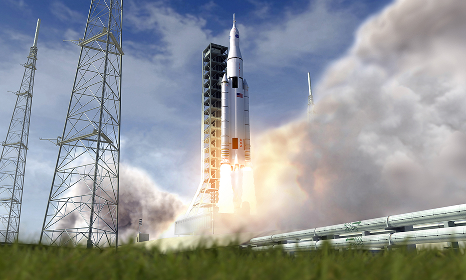 SLS ракета пуск