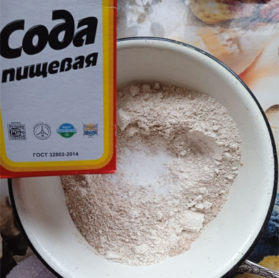 мука с содой